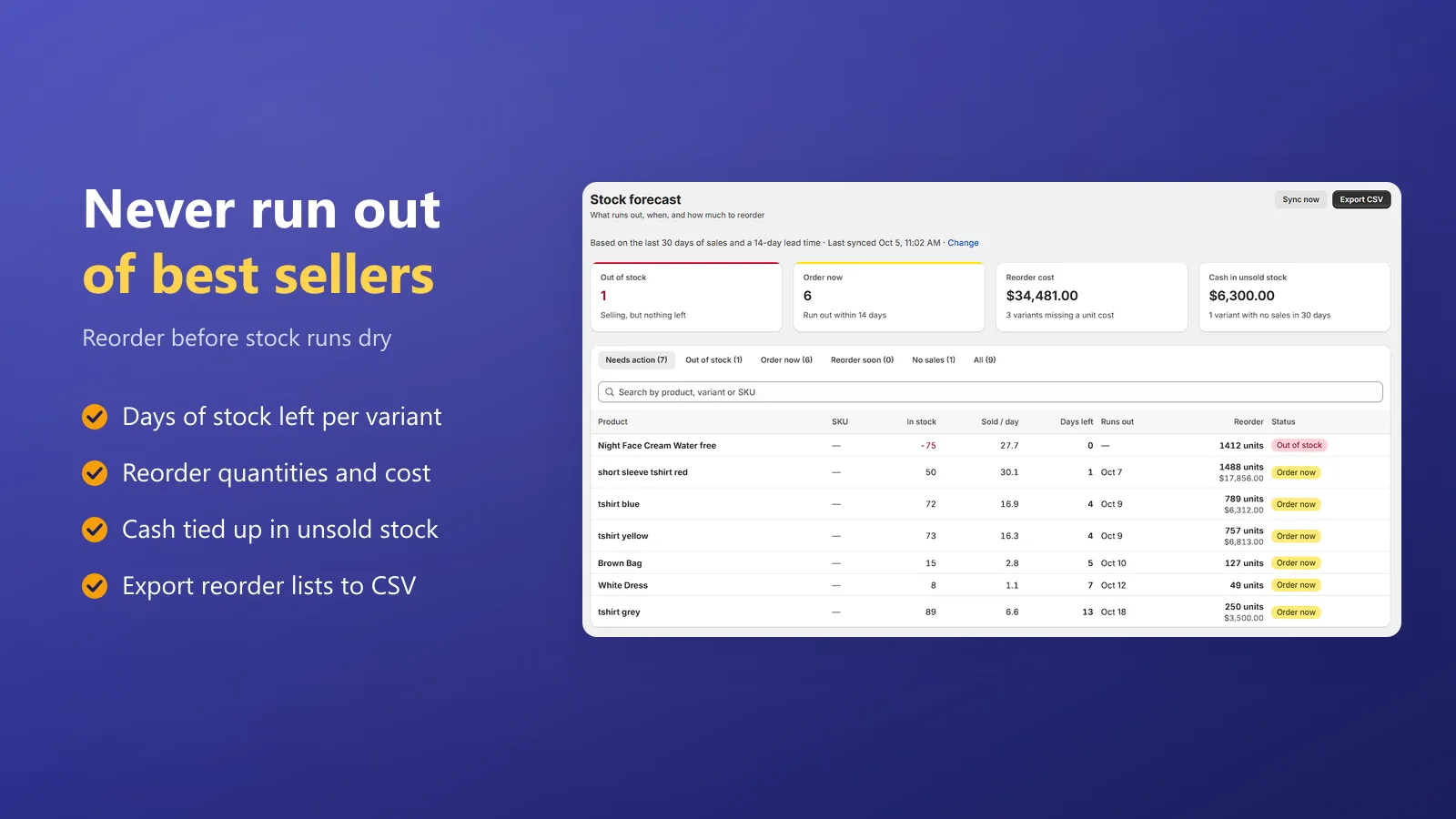 Stockout Guard screenshot